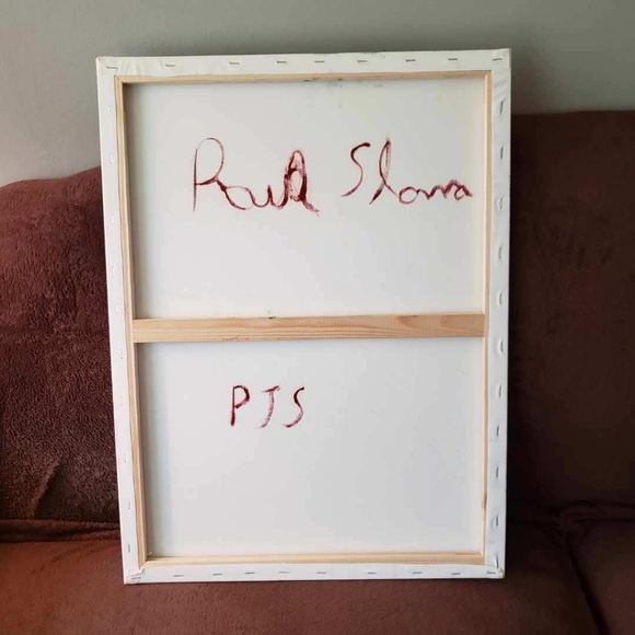 Art Hand Painted Wild Dancing Sky Canvas ArtFlowers Bright Oil - Picture 4 of 4